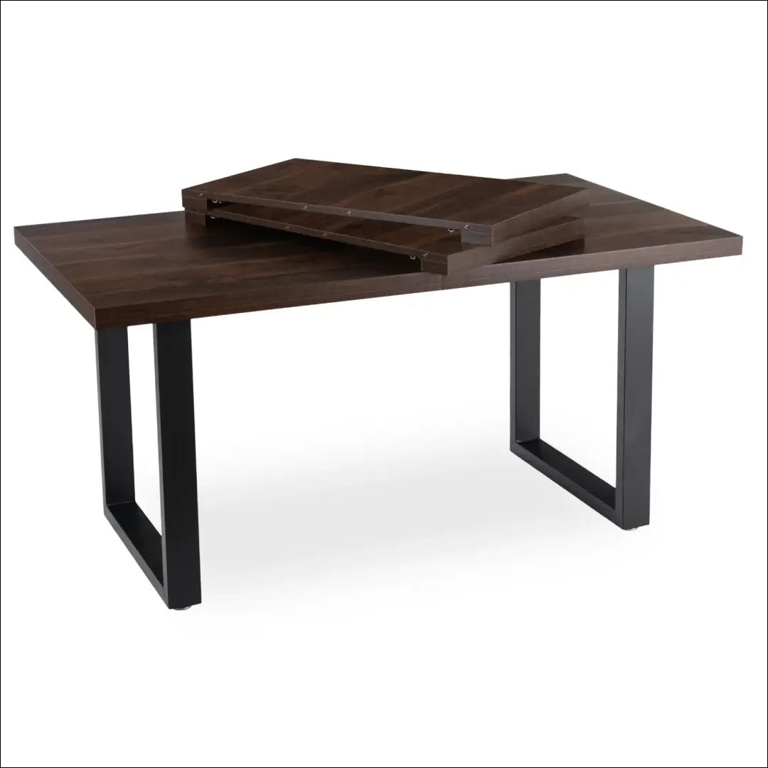 Prailginamas stalas iš MDF juodos spalvos / riešuto 160-260 cm TE999 - €384 Save 15% __label:Pristatymas 5-14 d.d.,