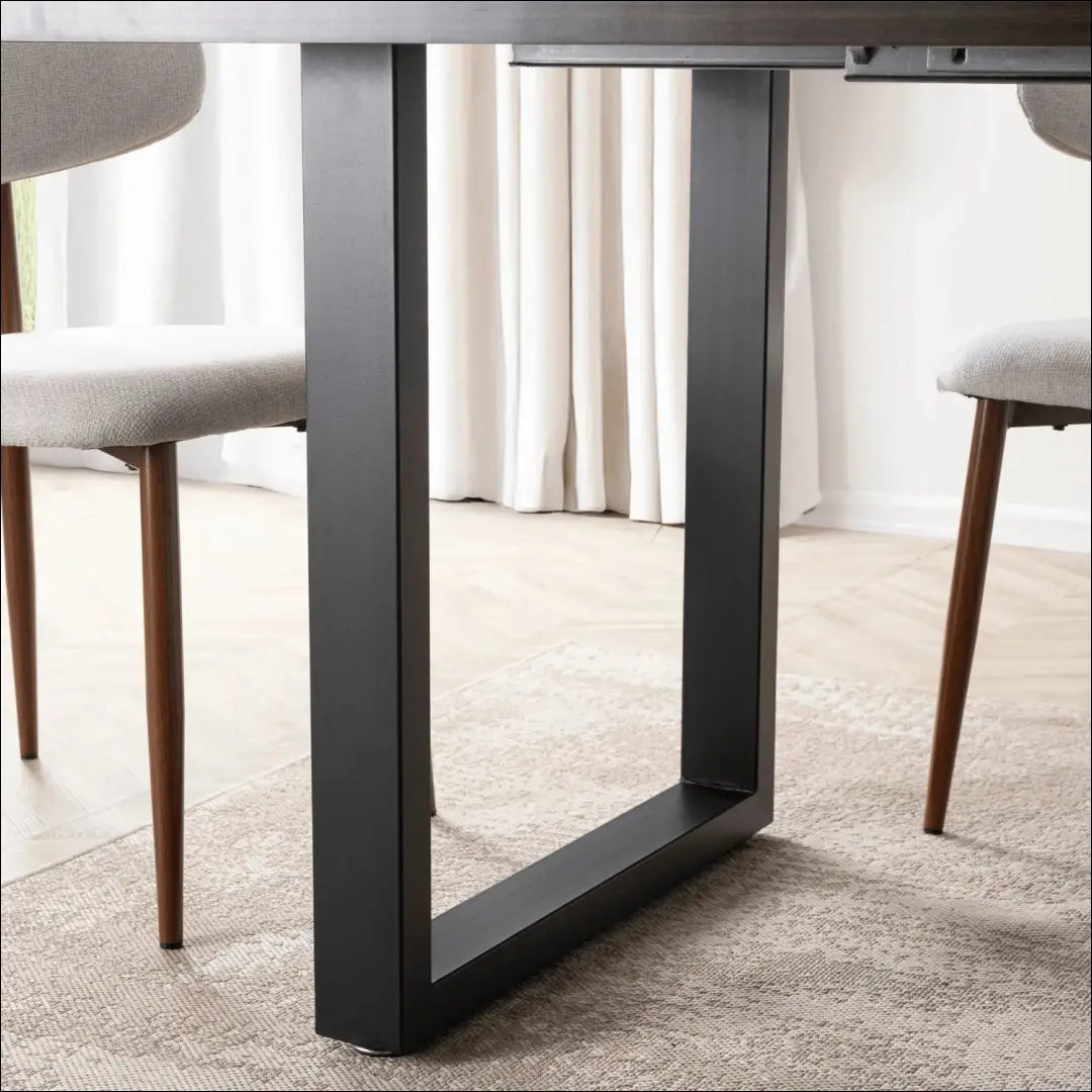 Prailginamas stalas iš MDF juodos spalvos / riešuto 160-260 cm TE999 - €384 Save 15% __label:Pristatymas 5-14 d.d.,