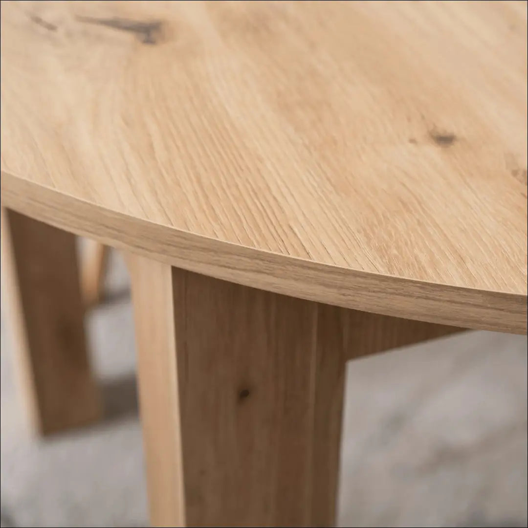 Prailginamas stalas iš medžio drožlių plokštės ąžuolo spalvos 102-142 cm TE1015 - €182 Save 15% 100-200,