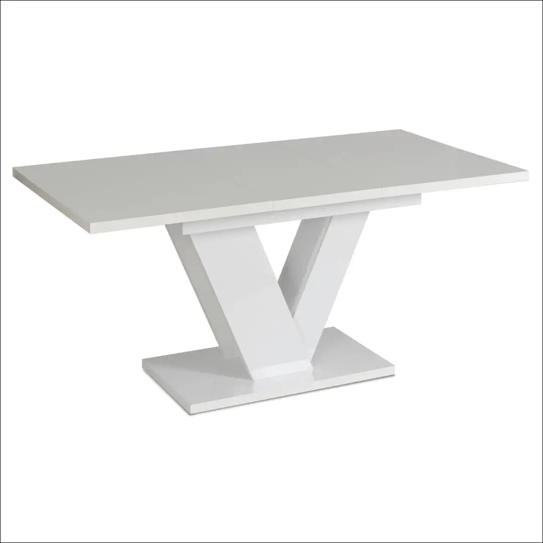 Prailginamas stalas iš medžio drožlių plokštės baltos spalvos 120-160 cm TE268 - €374 Save 15% __label:Pristatymas 5-14