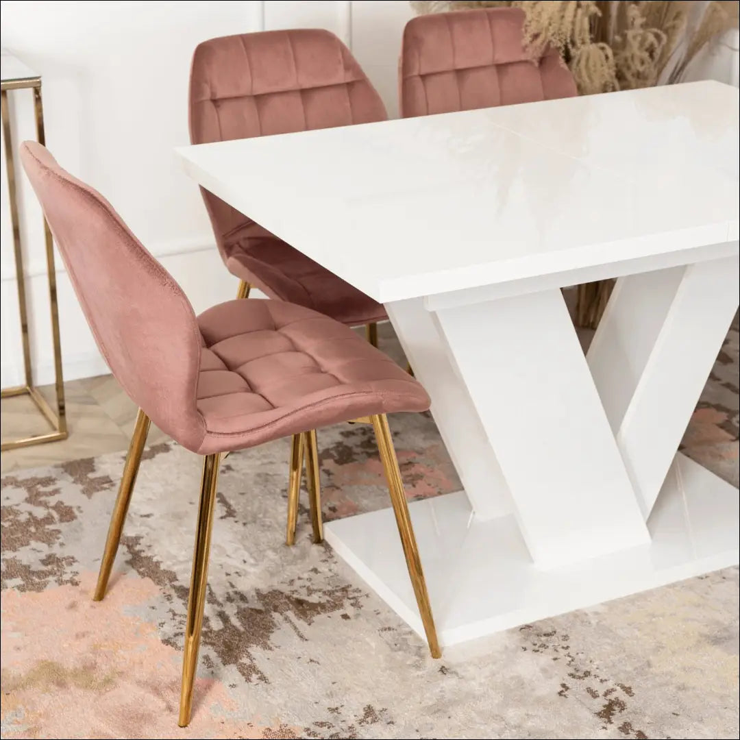 Prailginamas stalas iš medžio drožlių plokštės baltos spalvos 120-160 cm TE268 - €374 Save 15% __label:Pristatymas 5-14