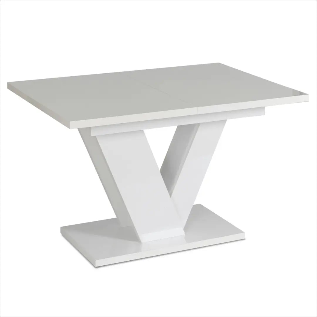 Prailginamas stalas iš medžio drožlių plokštės baltos spalvos 120-160 cm TE268 - €374 Save 15% __label:Pristatymas 5-14