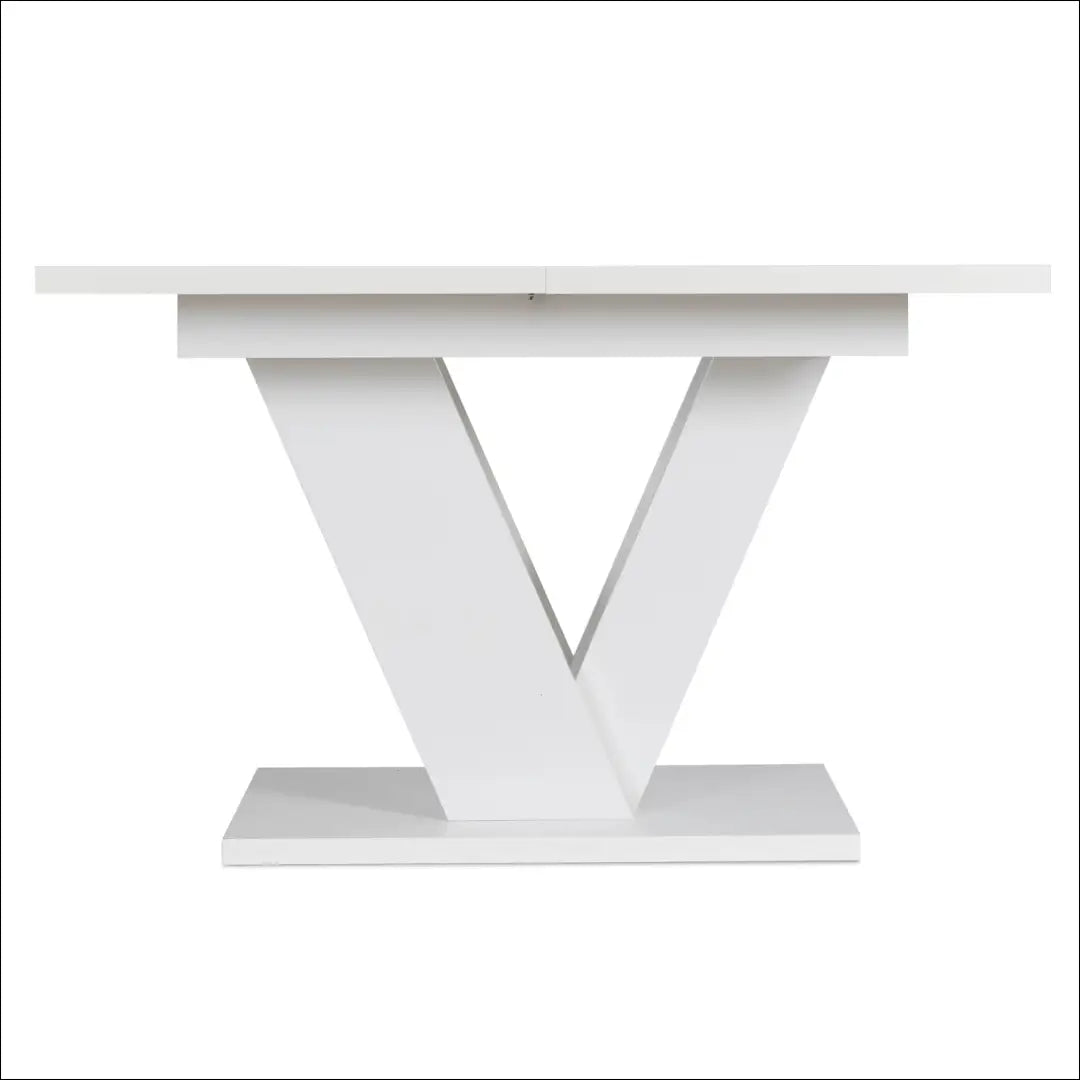 Prailginamas stalas iš medžio drožlių plokštės baltos spalvos 120-160 cm TE268 - €374 Save 15% __label:Pristatymas 5-14