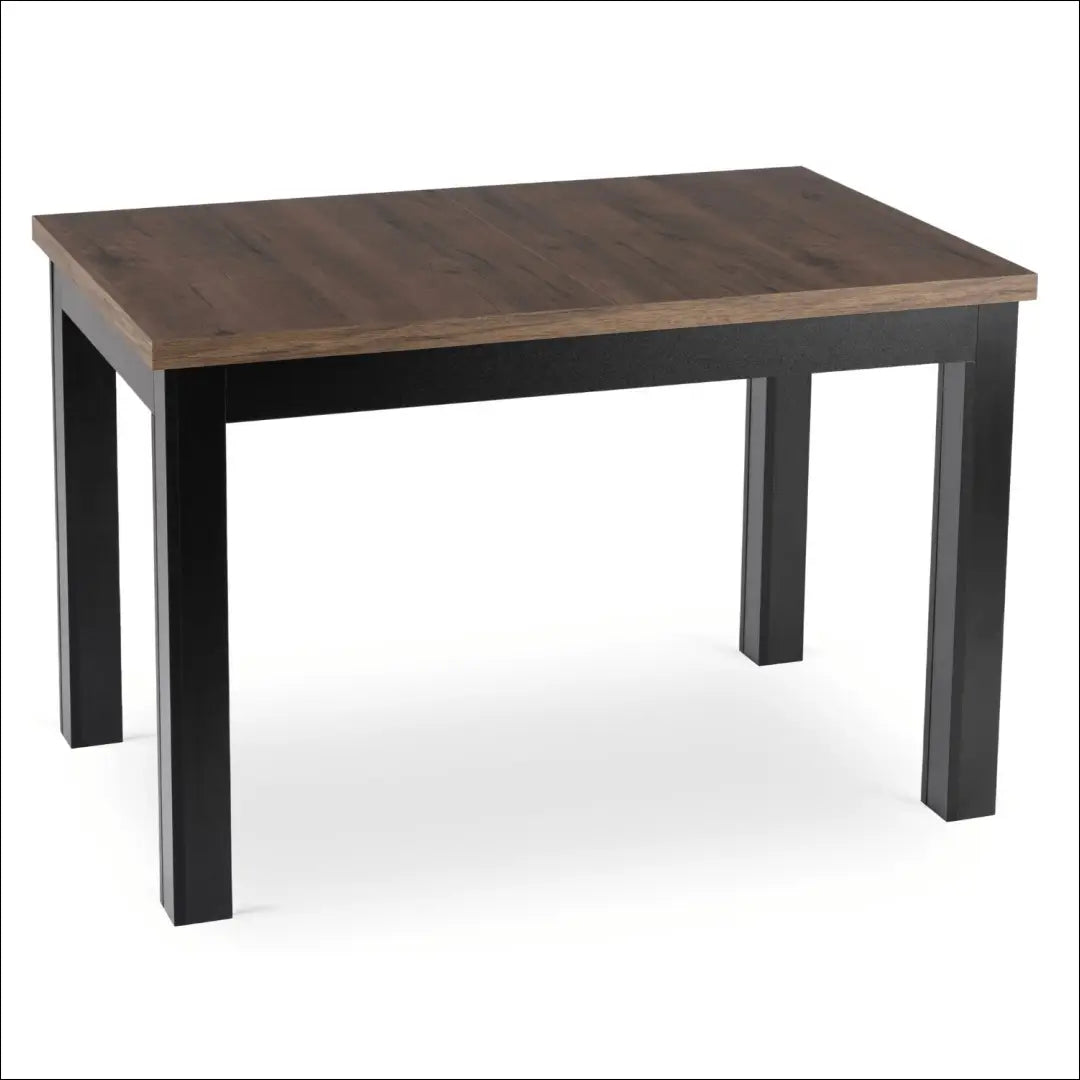 Prailginamas stalas iš medžio drožlių plokštės juodos spalvos / riešuto 120-160 cm TE992 - €190 Save 15% 100-200,