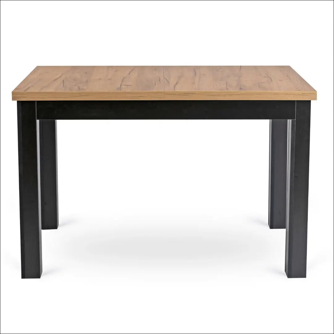 Prailginamas stalas iš medžio drožlių plokštės juodos spalvos / ąžuolo 120-160 cm TE505 - €190 Save 15% 100-200,