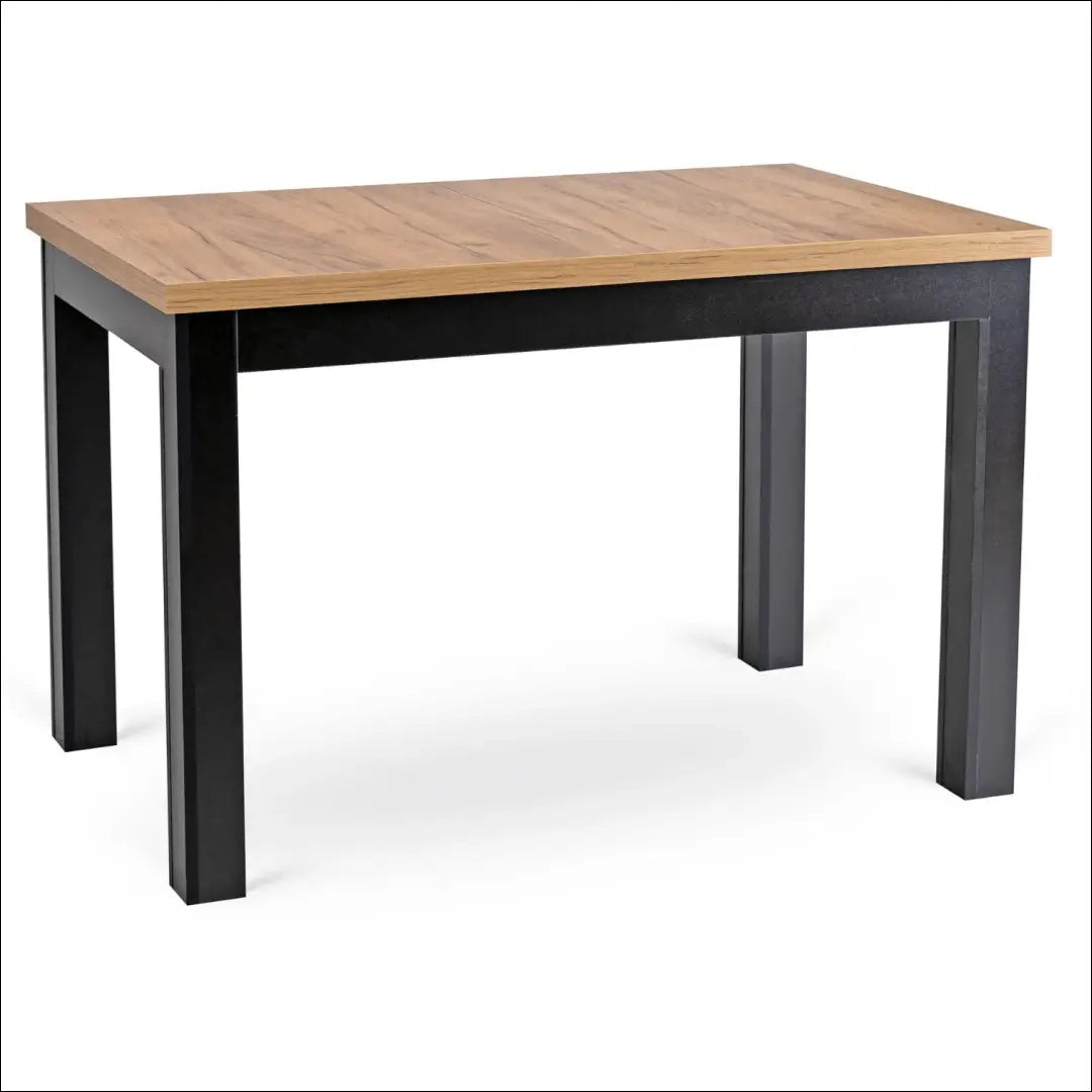 Prailginamas stalas iš medžio drožlių plokštės juodos spalvos / ąžuolo 120-160 cm TE505 - €190 Save 15% 100-200,