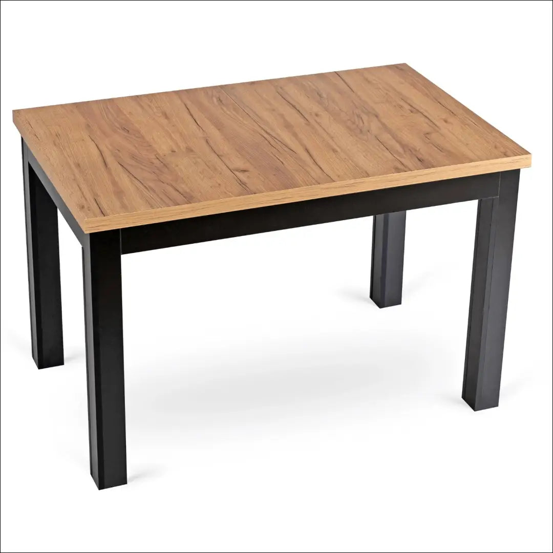Prailginamas stalas iš medžio drožlių plokštės juodos spalvos / ąžuolo 120-160 cm TE505 - €190 Save 15% 100-200,