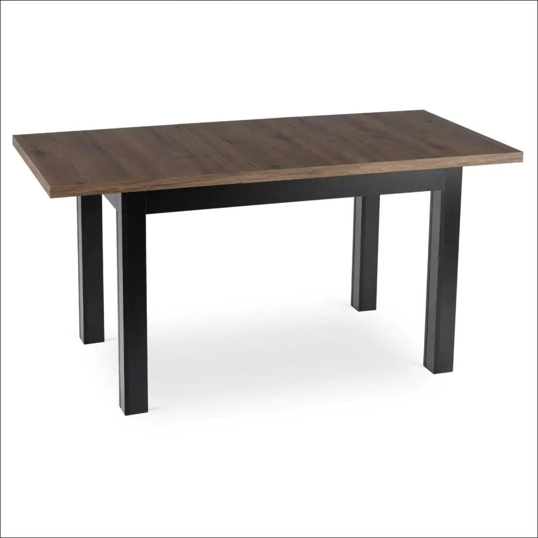 Prailginamas stalas iš medžio drožlių plokštės juodos spalvos / riešuto 120-160 cm TE992 - €190 Save 15% 100-200,