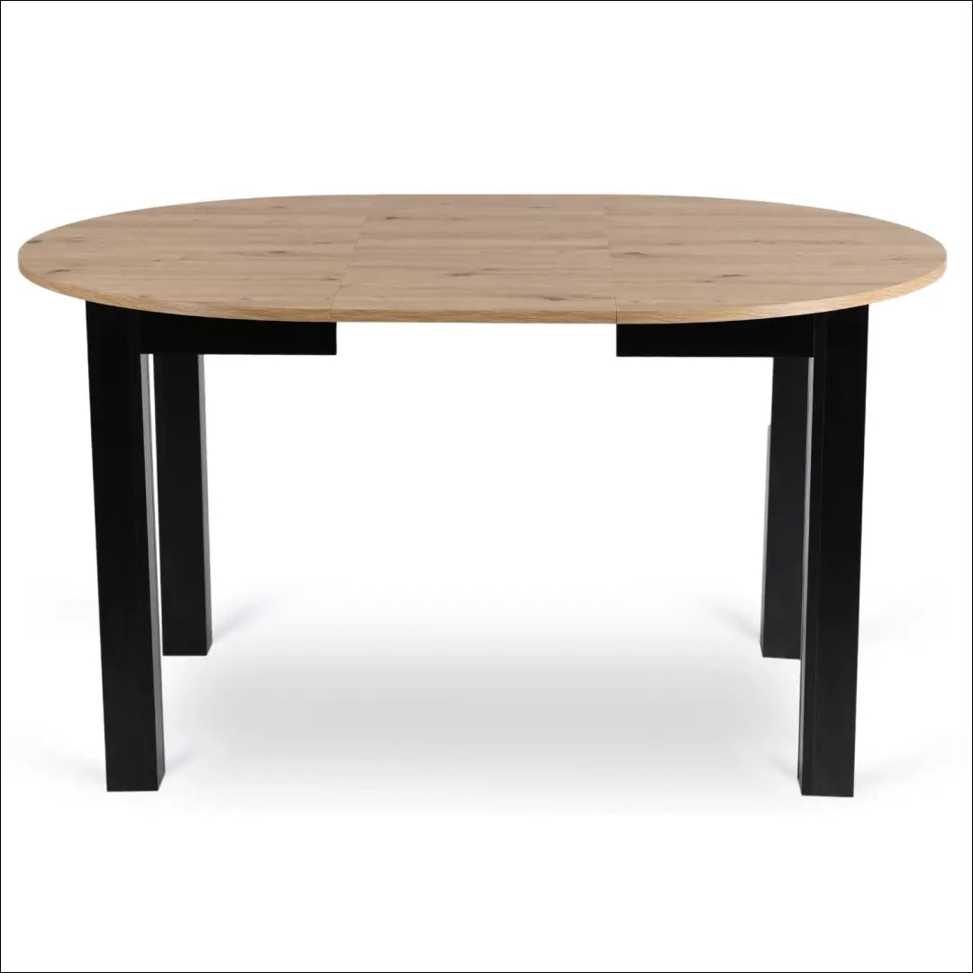 Prailginamas stalas iš medžio drožlių plokštės juodos spalvos / ąžuolo 102-142 cm TE510 - €182 Save 15% 100-200,