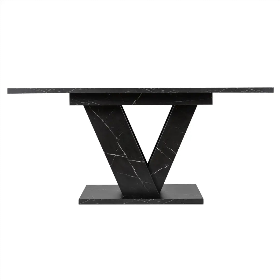 Prailginamas stalas iš medžio drožlių plokštės juodos spalvos / marmuro 120-160 cm TE270 - €287 Save 15%