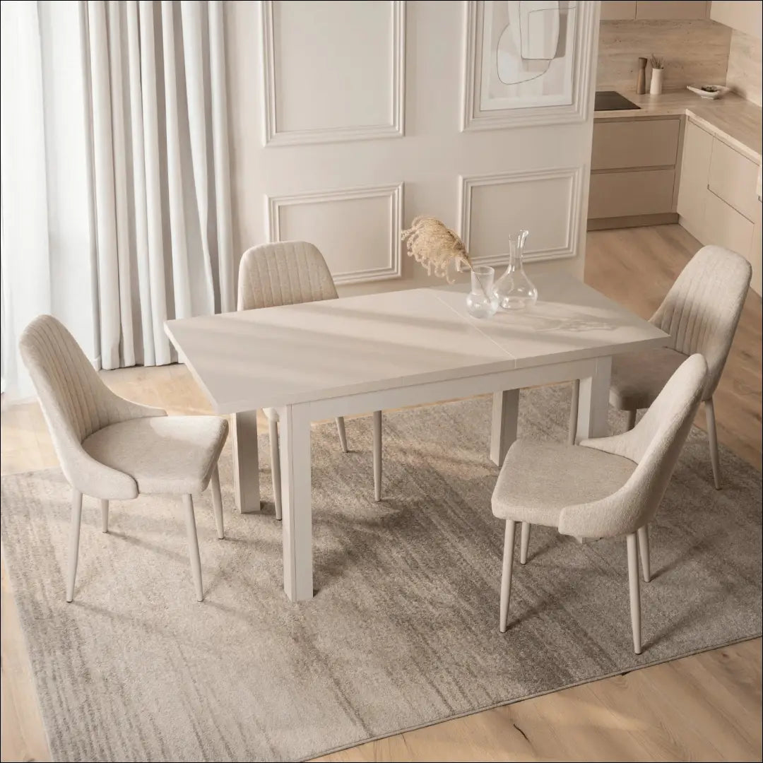 Prailginamas stalas iš medžio drožlių plokštės kašmyro spalvos 120-160 cm TE1253 - €197 Save 15% 100-200,