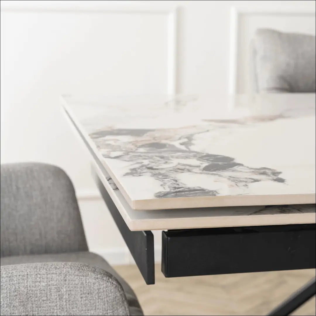 Prailginamas stalas su keraminiu stalviršiu baltos spalvos / ąžuolo 180-240 cm TE720 - €435 Save 15%