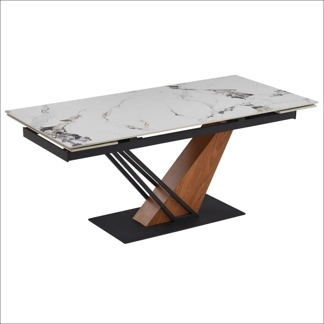 Prailginamas stalas su keraminiu stalviršiu baltos spalvos / ąžuolo 180-240 cm TE720 - €435 Save 15%