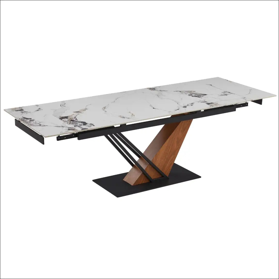 Prailginamas stalas su keraminiu stalviršiu baltos spalvos / ąžuolo 180-240 cm TE720 - €435 Save 15%