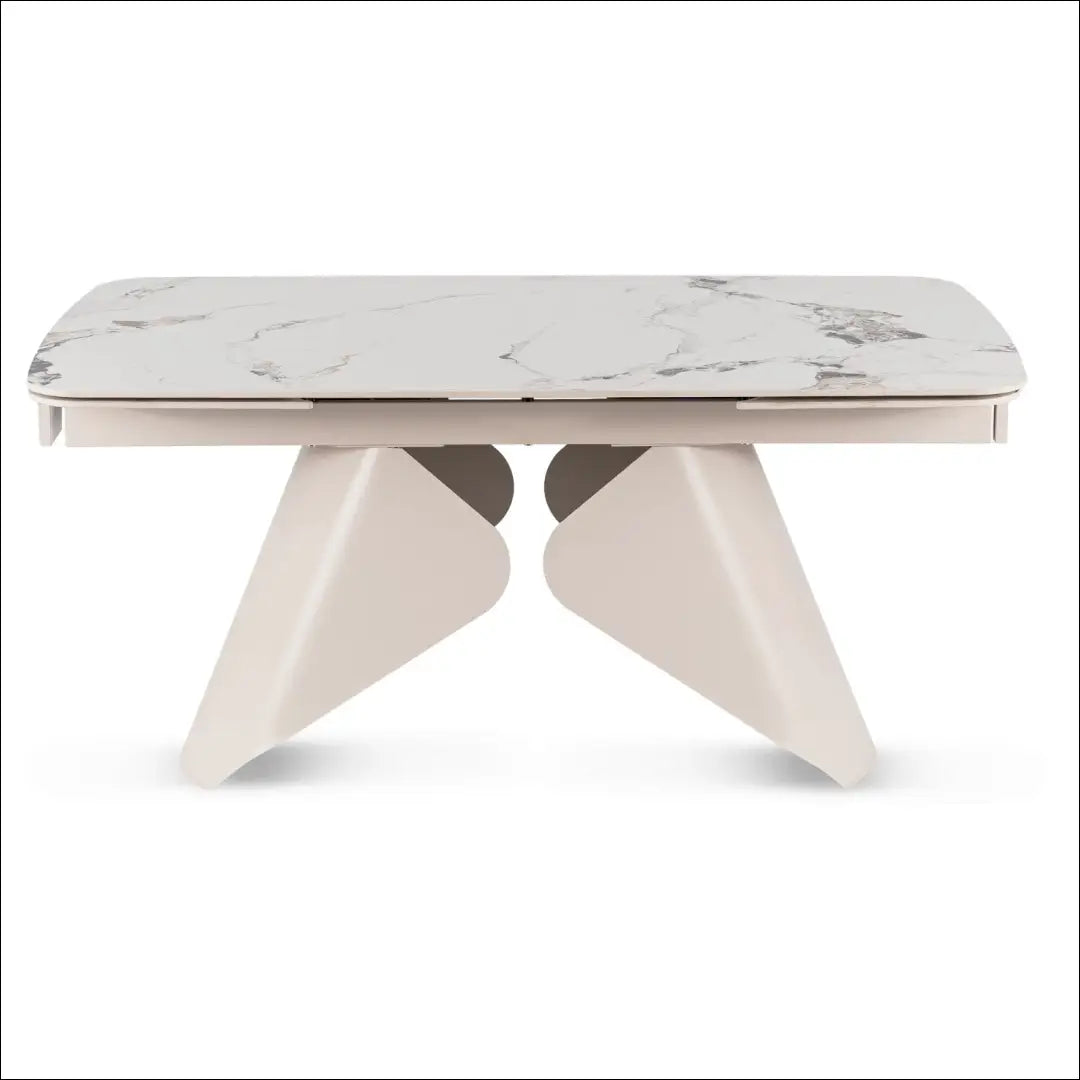 Prailginamas stalas su keraminiu stalviršiu baltos spalvos / marmuro 160-240 cm TE970 - €737 Save 15%