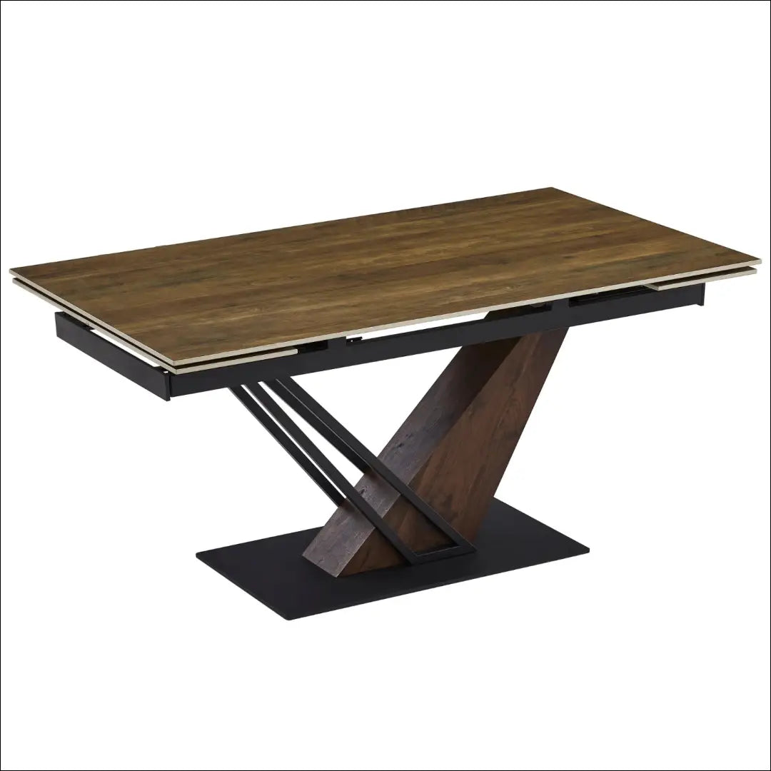 Prailginamas stalas su keraminiu stalviršiu juodos spalvos 160-220 cm TE719 - €592 Save 15% __label:Pristatymas 5-14