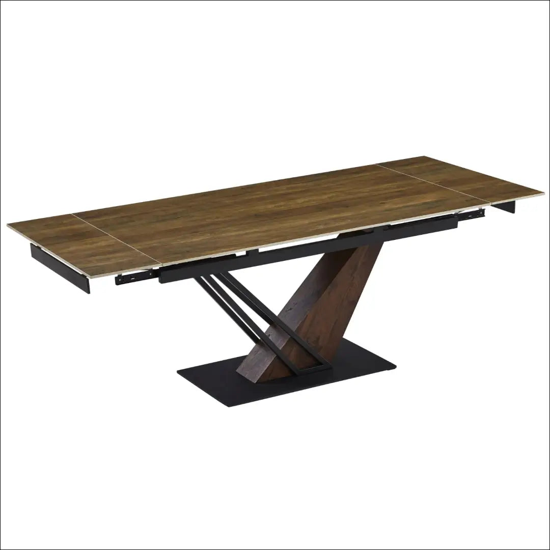 Prailginamas stalas su keraminiu stalviršiu juodos spalvos 160-220 cm TE719 - €592 Save 15% __label:Pristatymas 5-14