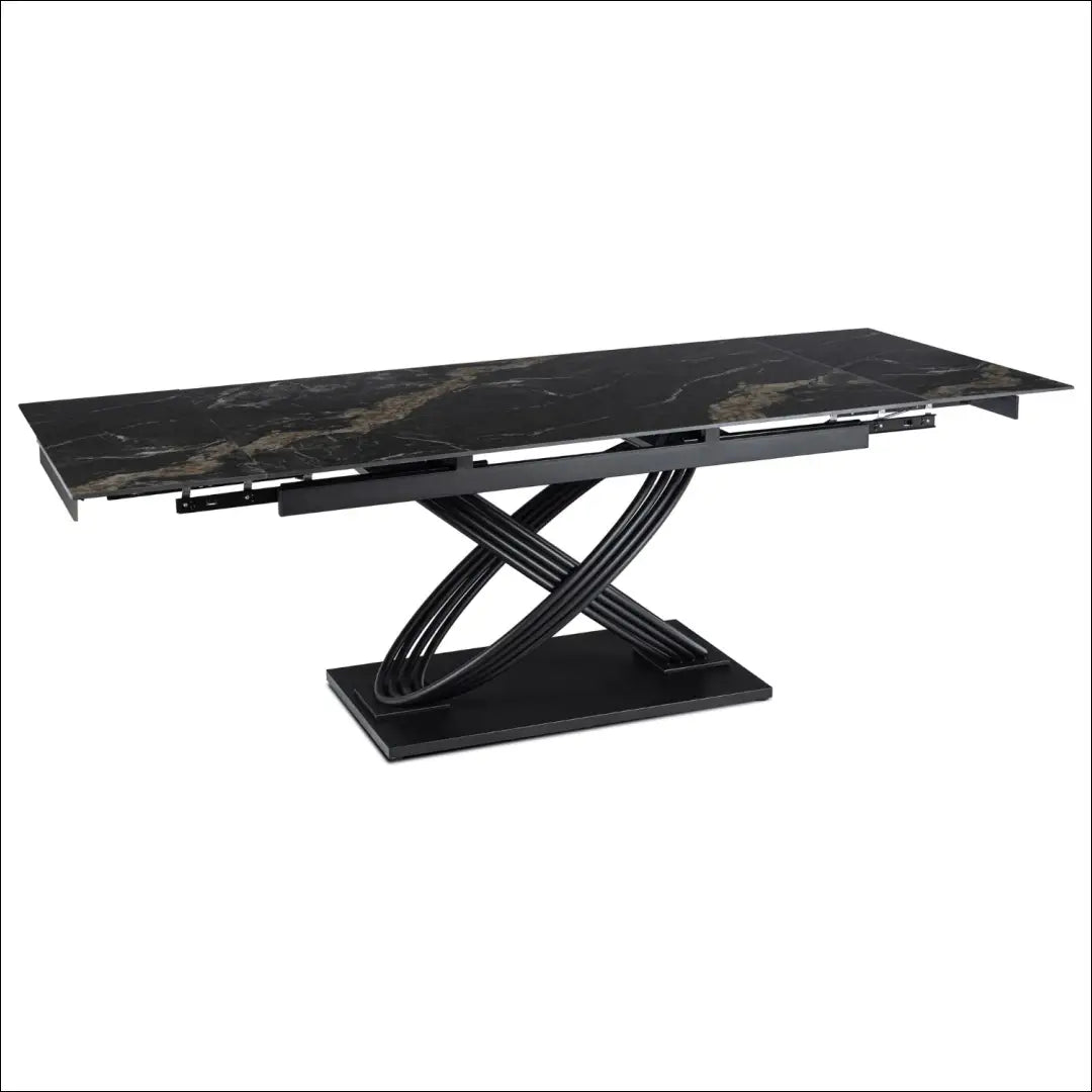Prailginamas stalas su keraminiu stalviršiu juodos spalvos 160-240 cm TE799 - €668 Save 15% __label:Pristatymas 5-14