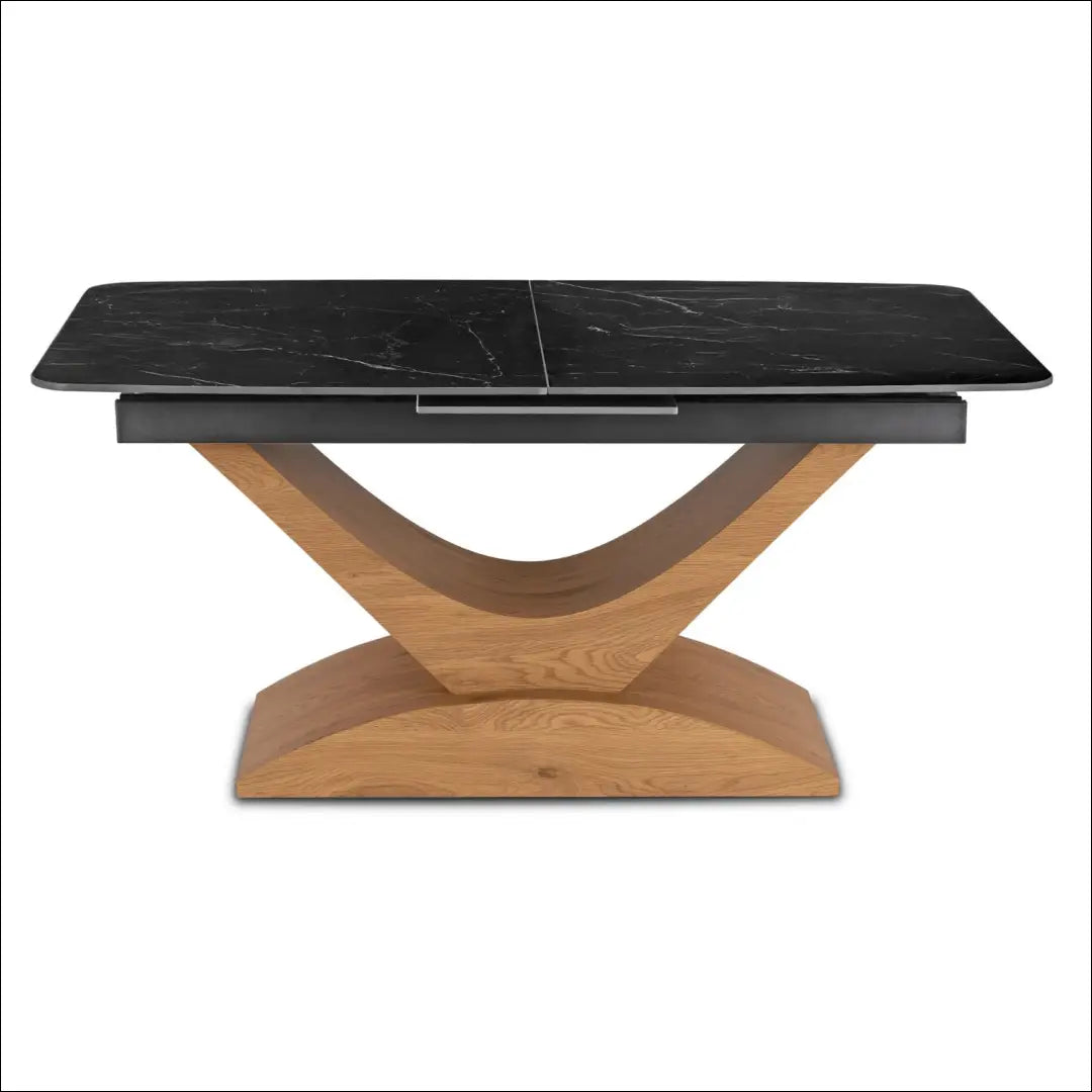 Prailginamas stalas su keraminiu stalviršiu juodos spalvos / ąžuolo 160-200 cm TE935 - €384 Save 15%