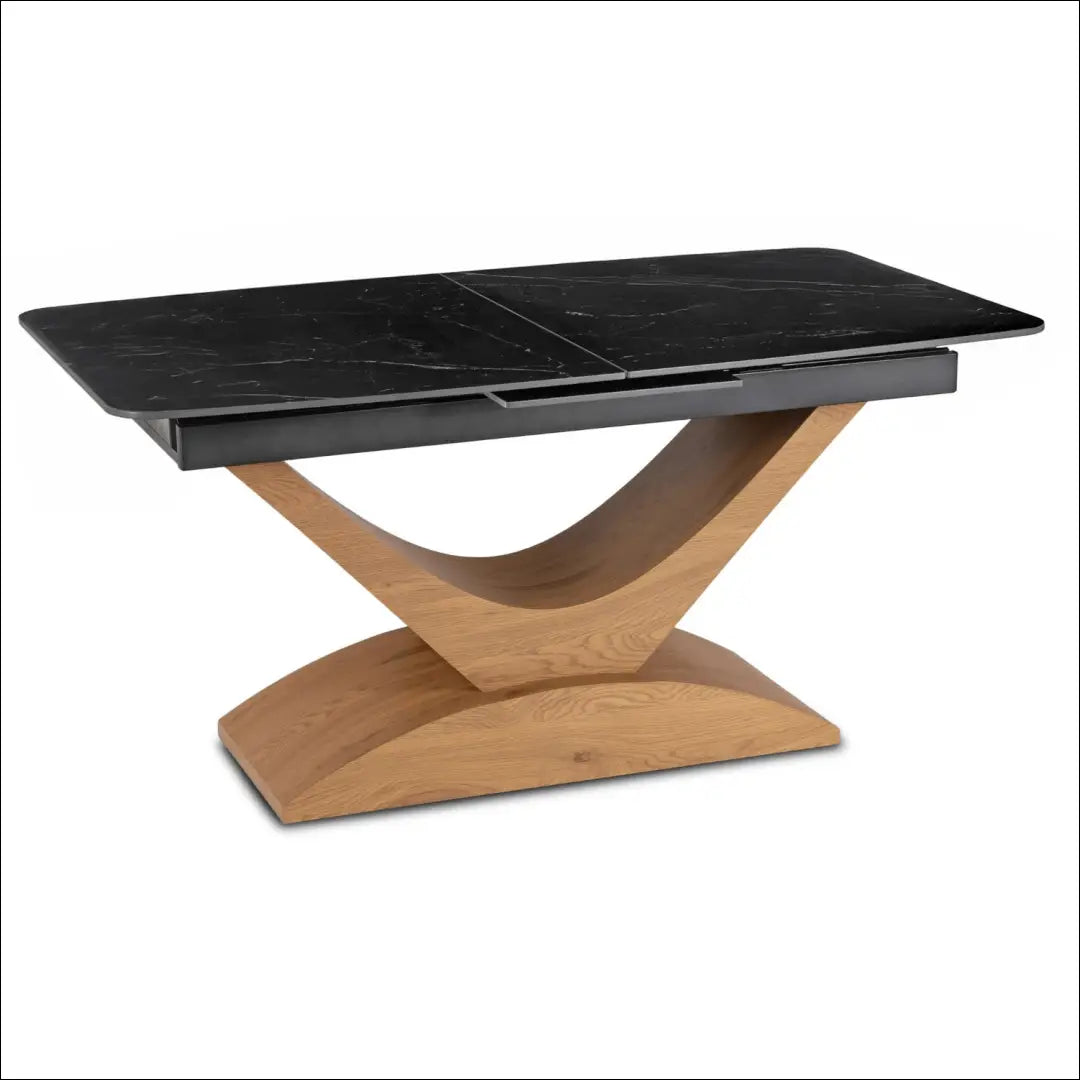 Prailginamas stalas su keraminiu stalviršiu juodos spalvos / ąžuolo 160-200 cm TE935 - €384 Save 15%
