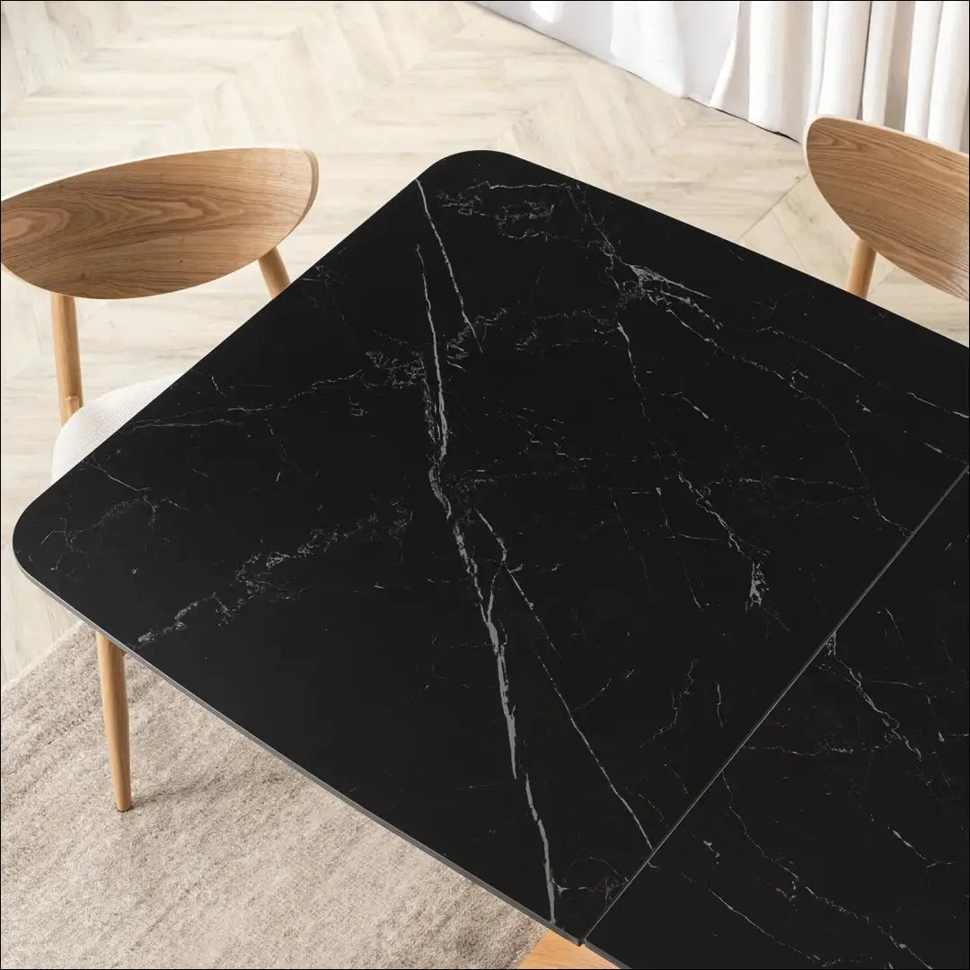 Prailginamas stalas su keraminiu stalviršiu juodos spalvos / ąžuolo 160-200 cm TE935 - €384 Save 15%