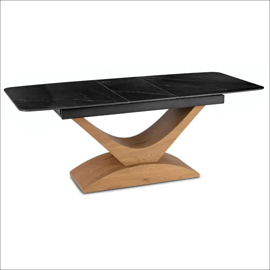Prailginamas stalas su keraminiu stalviršiu juodos spalvos / ąžuolo 160-200 cm TE935 - €384 Save 15%