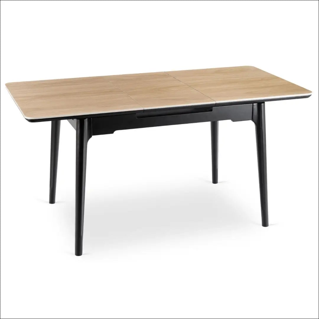 Prailginamas stalas su keraminiu stalviršiu juodos spalvos / ąžuolo 120-160 cm TE1009 - €277 Save 15%
