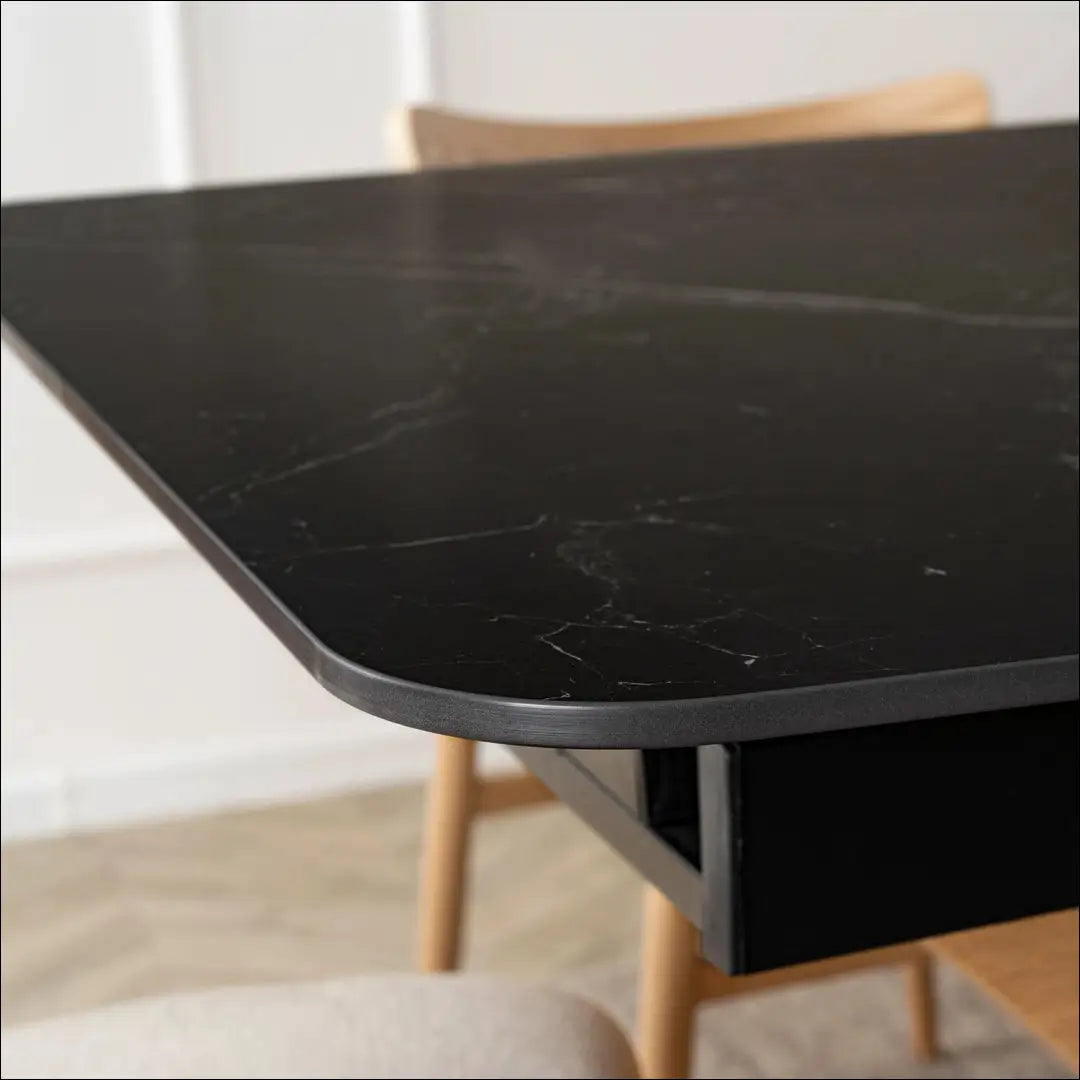 Prailginamas stalas su keraminiu stalviršiu juodos spalvos / ąžuolo 160-200 cm TE935 - €384 Save 15%