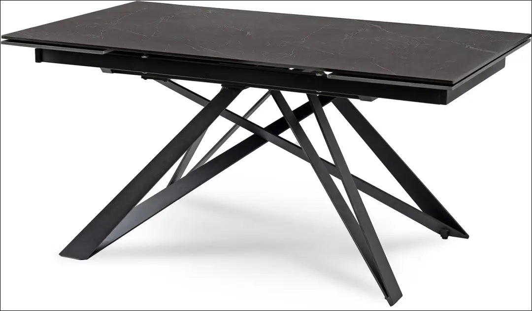 Prailginamas stalas su keraminiu stalviršiu juodos spalvos / marmuro 160-240 cm TE231 - €463 Save 15%