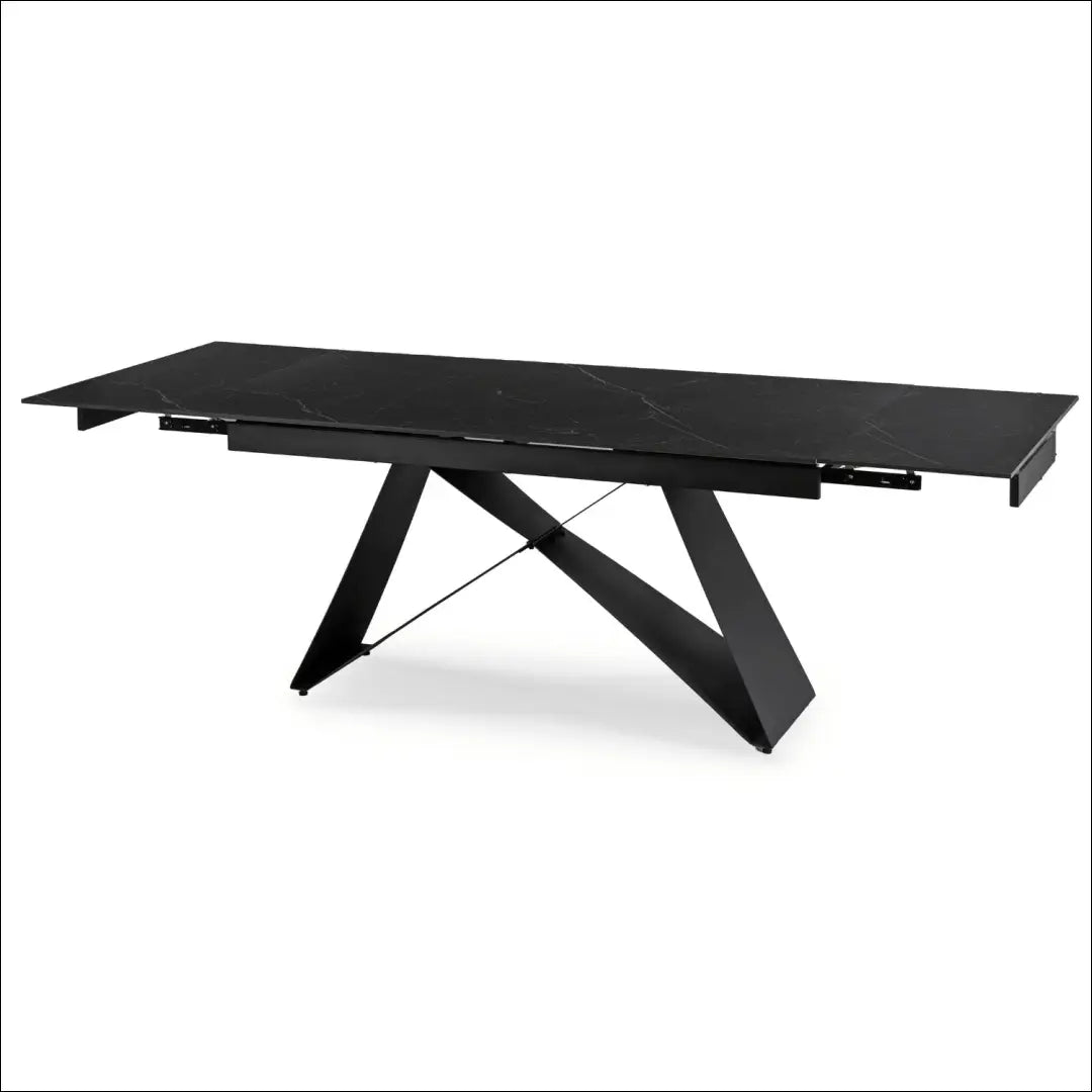 Prailginamas stalas su keraminiu stalviršiu juodos spalvos / marmuro 160-240 cm TE692 - €671 Save 15%