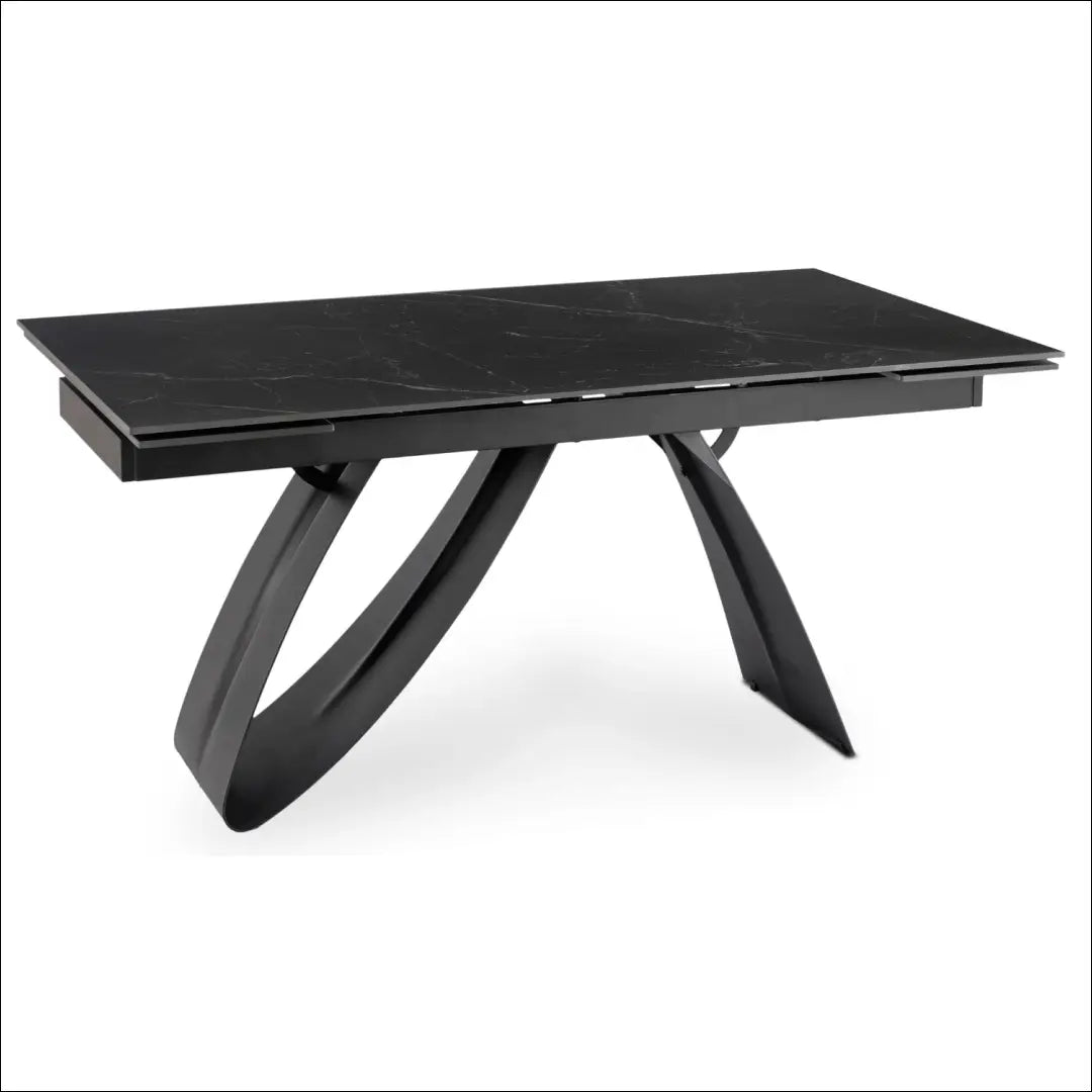 Prailginamas stalas su keraminiu stalviršiu juodos spalvos / marmuro 160-220 cm TE1057 - €446 Save 15%