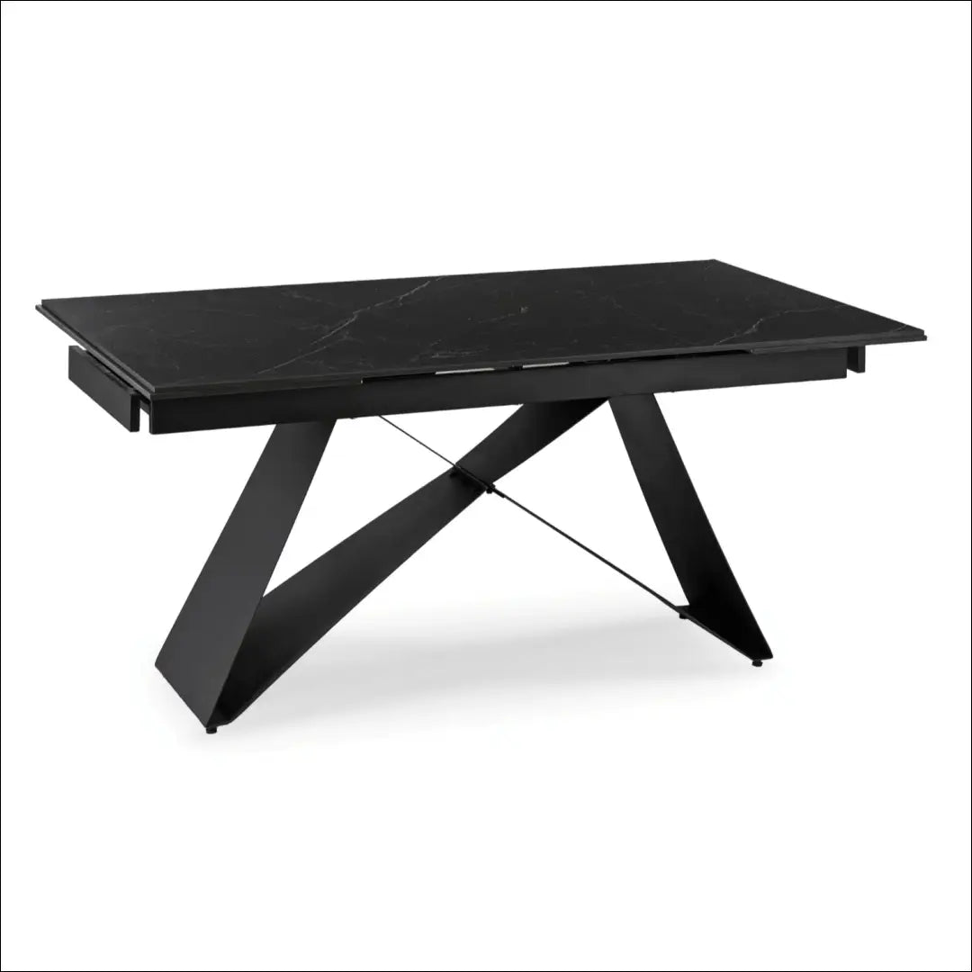 Prailginamas stalas su keraminiu stalviršiu juodos spalvos / marmuro 160-240 cm TE692 - €671 Save 15%