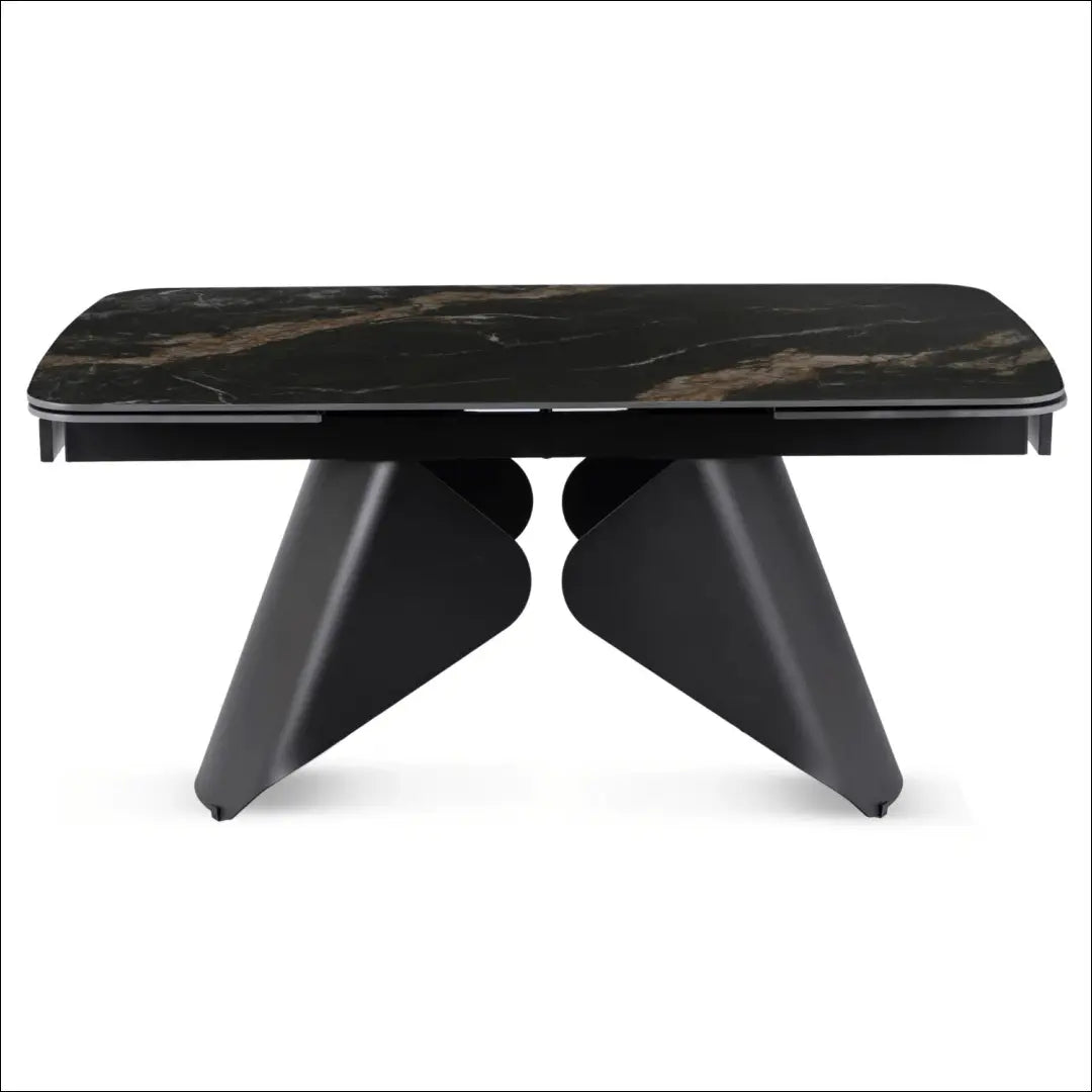 Prailginamas stalas su keraminiu stalviršiu juodos spalvos / marmuro 160-240 cm TE982 - €547 Save 15%