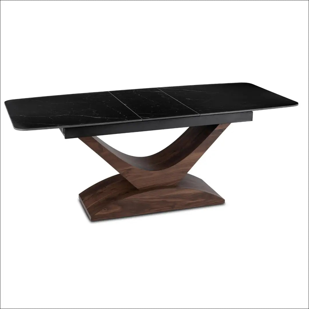 Prailginamas stalas su keraminiu stalviršiu juodos spalvos / riešuto 160-200 cm TE934 - €599 Save 20%