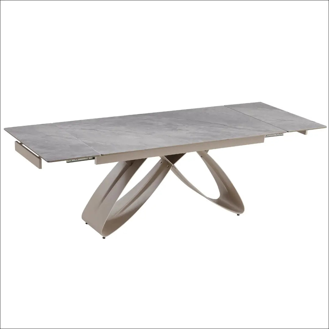 Prailginamas stalas su keraminiu stalviršiu pilkos spalvos / marmuro 160-240 cm TE722 - €491 Save 15%