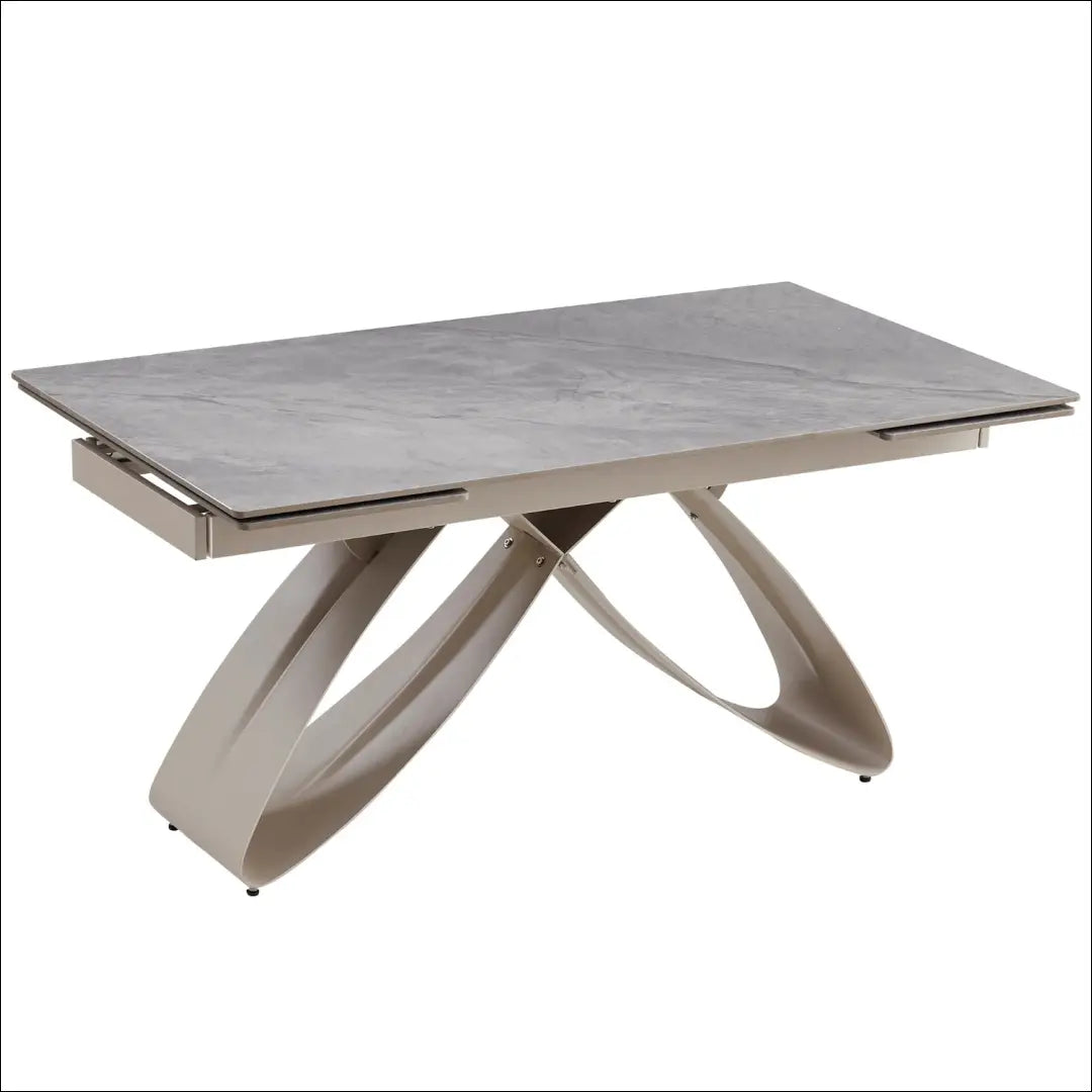 Prailginamas stalas su keraminiu stalviršiu pilkos spalvos / marmuro 160-240 cm TE722 - €491 Save 15%
