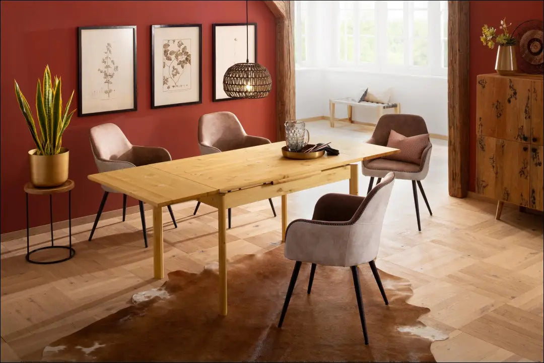 Prailginamas valgomojo stalas VI1514 - €165 Save 50% 100-200, __label:Pristatymas 1-2 d.d., color-ruda,