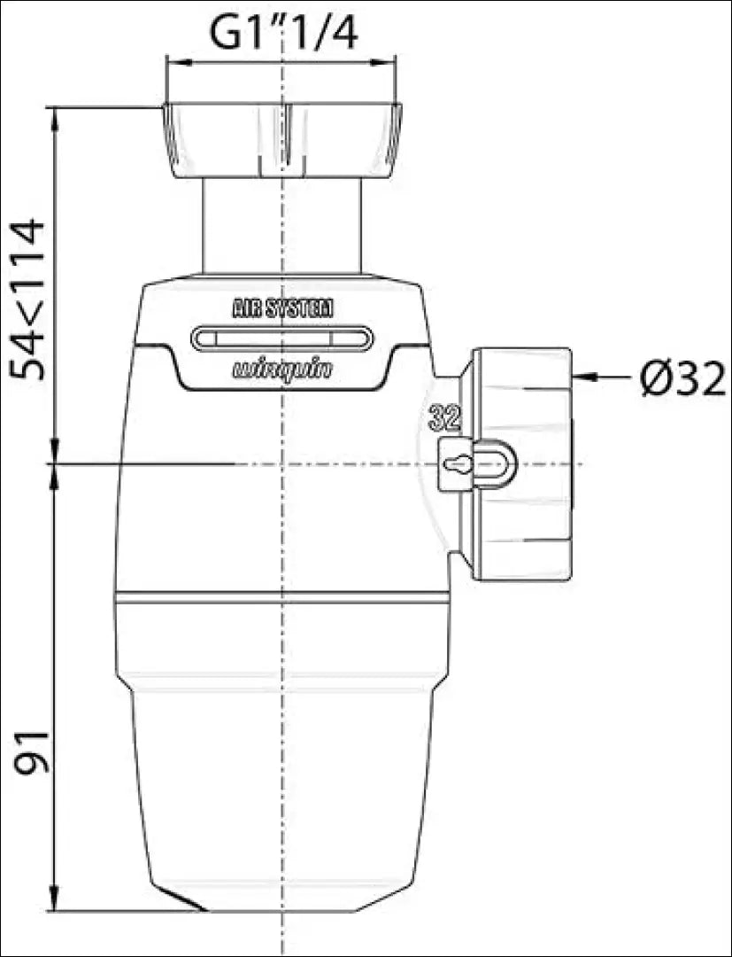 Praustuvo sifonas “Wirquin” SP271 - €7 Save 50% __label:Pristatymas 1-2 d.d., color-balta, kita, under-25,