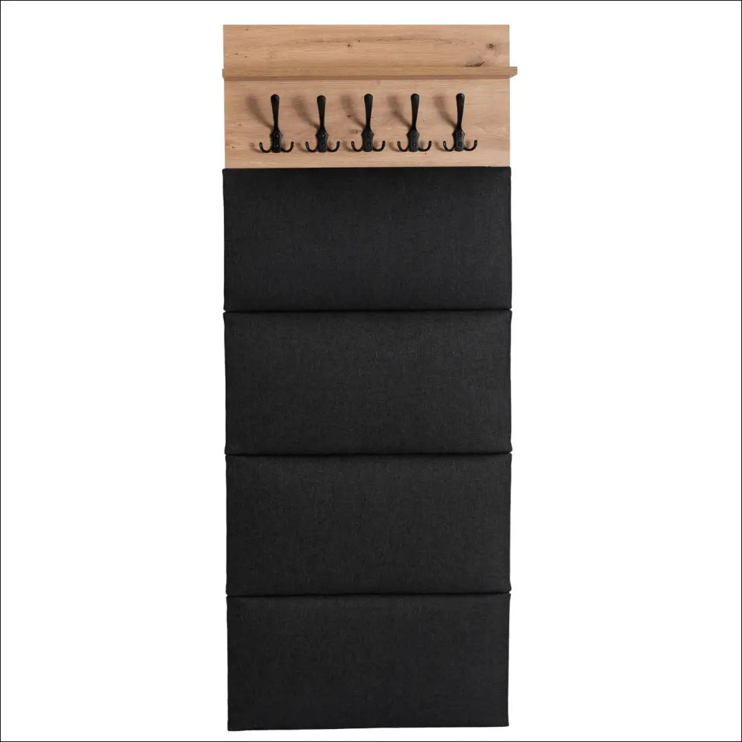 Prieškambario baldų komplektas iš medžio drožlių plokštės ąžuolo spalvos / grafito 90 cm TE1198 - €375 Save 15%