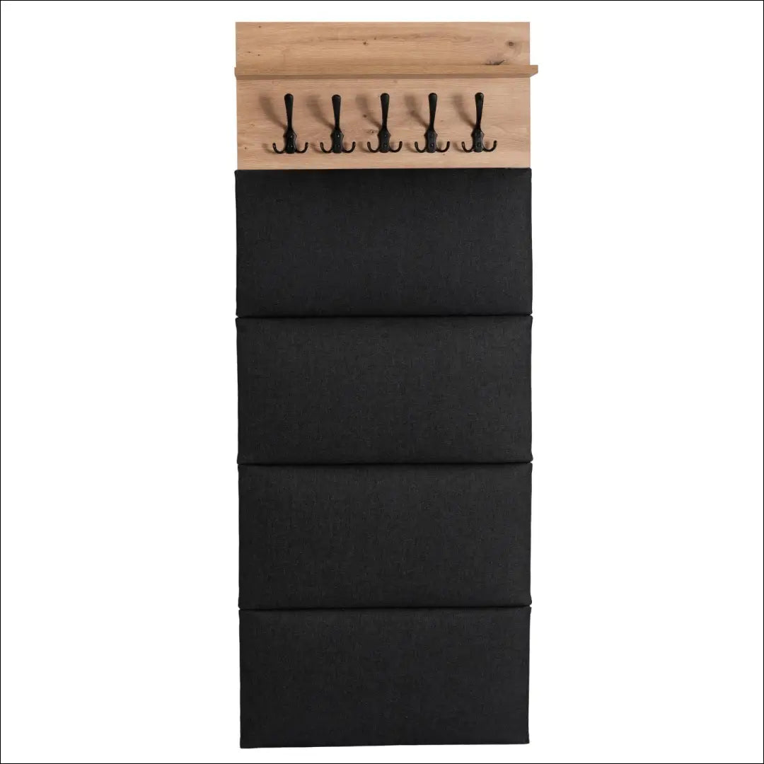 Prieškambario baldų komplektas iš medžio drožlių plokštės ąžuolo spalvos / grafito 120 cm TE1200 - €493 Save 15%