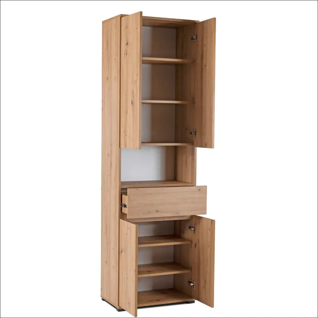 Prieškambario baldų komplektas iš medžio drožlių plokštės ąžuolo spalvos / grafito 120 cm TE1200 - €493 Save 15%