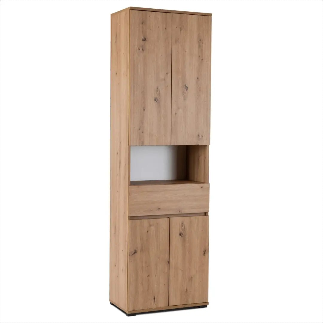 Prieškambario baldų komplektas iš medžio drožlių plokštės ąžuolo spalvos / grafito 120 cm TE1200 - €493 Save 15%