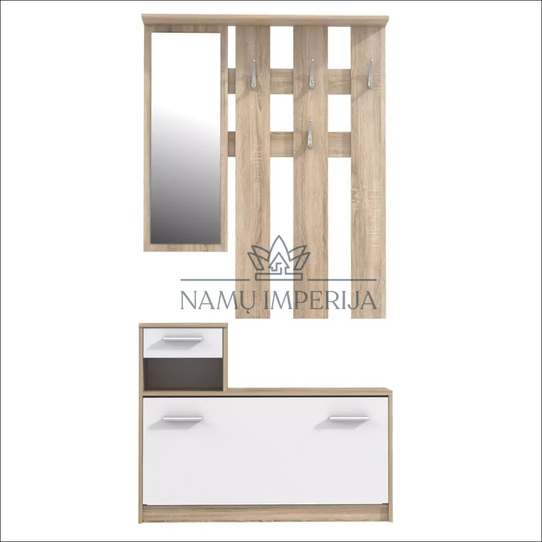 Prieškambario komplektas KI1128 - €59 Save 65% 50-100, __label:Pristatymas 1-2 d.d., color-balta, color-ruda,