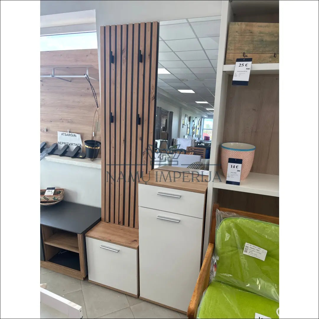 Prieškambario komplektas KI1340 - €120 Save 55% 100-200, __label:Pristatymas 1-2 d.d., color-balta, color-pilka,