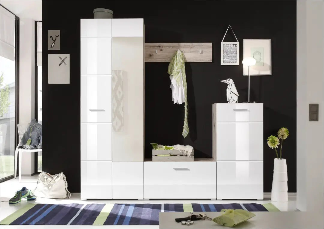 Prieškambario komplektas KI1653 - €290 Save 50% __label:Pristatymas 1-2 d.d., batu-lentyna, batu-spintele,