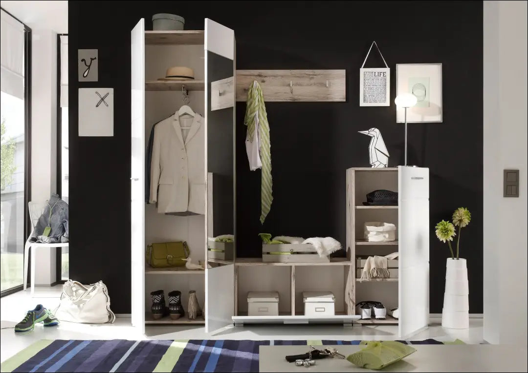 Prieškambario komplektas KI1653 - €290 Save 50% __label:Pristatymas 1-2 d.d., batu-lentyna, batu-spintele,