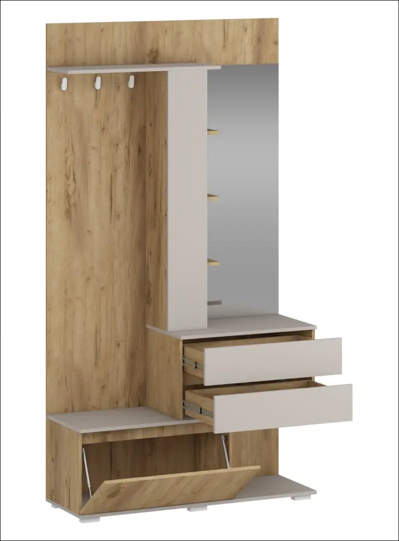 Prieškambario komplektas KI1683 - €240 Save 50% __label:Pristatymas 1-2 d.d., color-ruda, color-smelio,