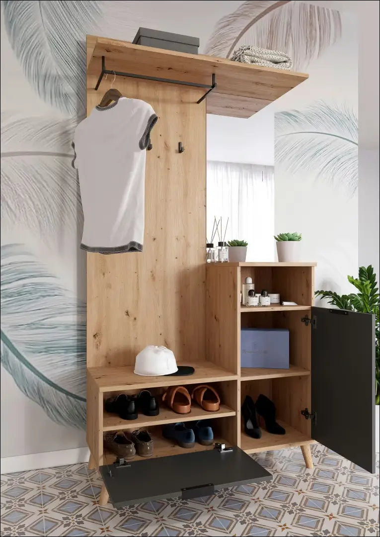 Prieškambario komplektas KI907 - €90 Save 50% 50-100, __label:Pristatymas 1-2 d.d., batu-lentyna, batu-spintele,