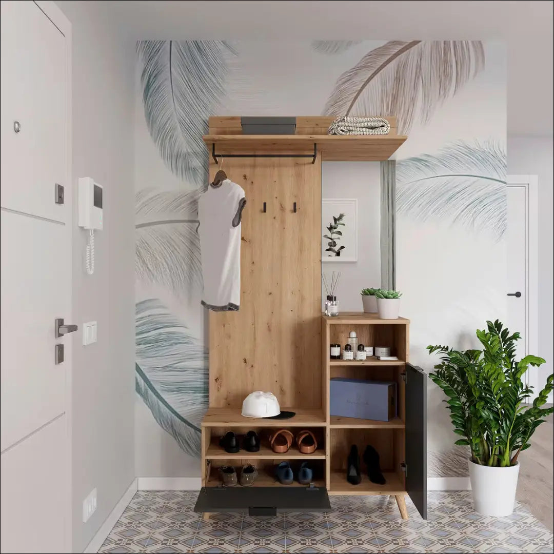 Prieškambario komplektas KI907 - €90 Save 50% 50-100, __label:Pristatymas 1-2 d.d., batu-lentyna, batu-spintele,