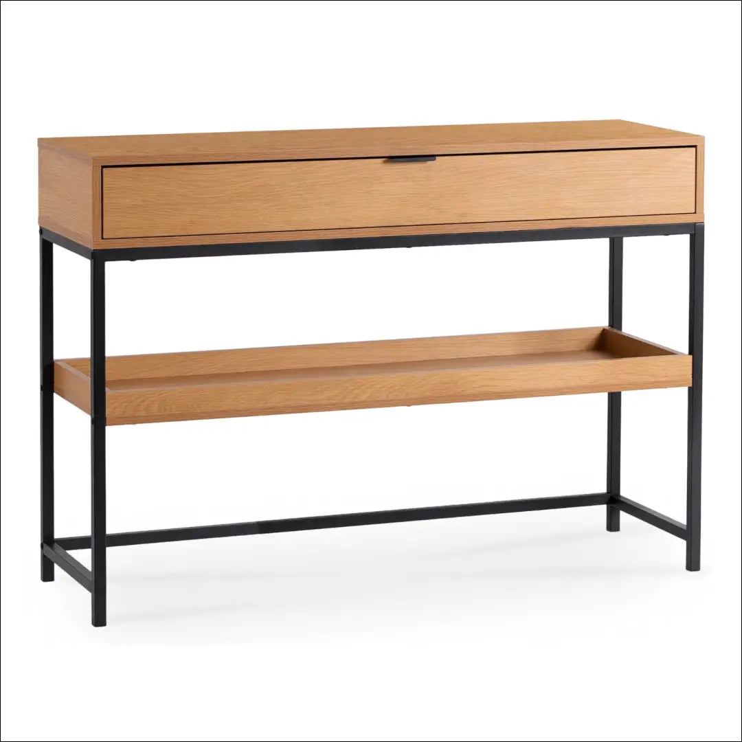 Prieškambario konsolė iš MDF juodos spalvos / ąžuolo 100 cm TE1099 - €91 Save 15% 50-100, __label:Pristatymas 5-14